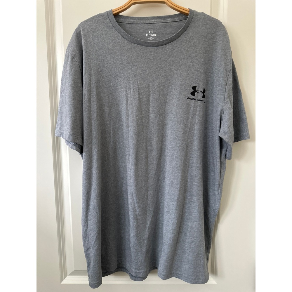 Under Armour Mens XL Gray Loose Fit Performance Activewear T-Shirt Heather